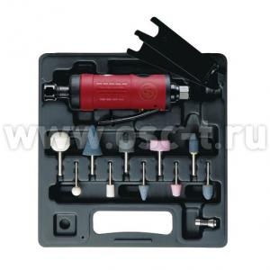 Пневмобормашинка Chicago Pneumatic CP9111QB 1/4" в кейсе с насадками (арт. 6151950211)