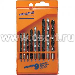 Набор свёрл комби PROJAHN 67035 9 пр. 3(мет.)+3(бетон)+3(дер.) (арт. PR_67035)